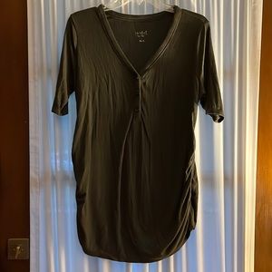 Isabel Maternity | Olive Green Top | L